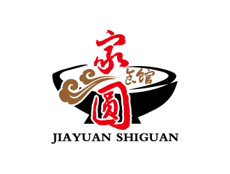 周金進的家圓食館logo設(shè)計