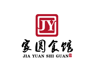 彭波的家圓食館logo設(shè)計