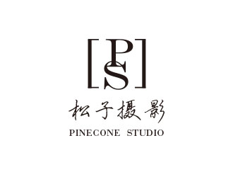 朱紅娟的松子攝影PINECONE STUDIOlogo設(shè)計