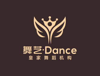 林萬里的舞藝·Dance皇家舞蹈機構(gòu)logo設(shè)計