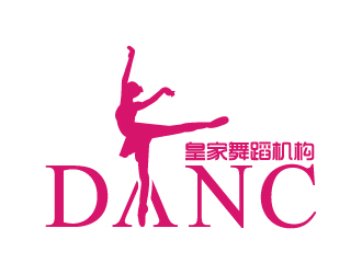 葉美寶的舞藝·Dance皇家舞蹈機構logo設計