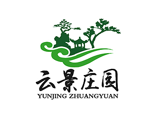 秦曉東的雲(yún)景莊園印章標志logo設(shè)計