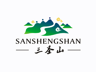 梁俊的三圣山山水元素logologo設(shè)計