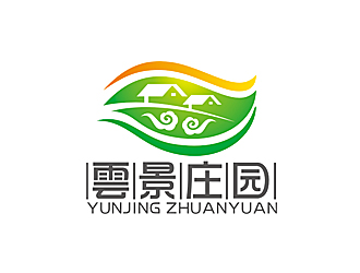 趙鵬的雲(yún)景莊園印章標志logo設(shè)計