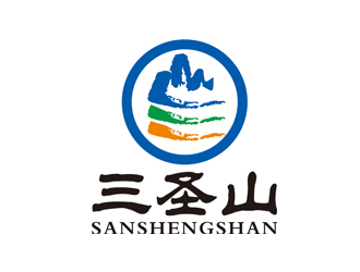 趙鵬的三圣山山水元素logologo設(shè)計