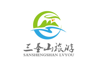 曾萬勇的三圣山山水元素logologo設(shè)計