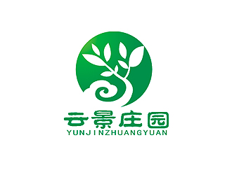 盛銘的雲(yún)景莊園印章標志logo設(shè)計