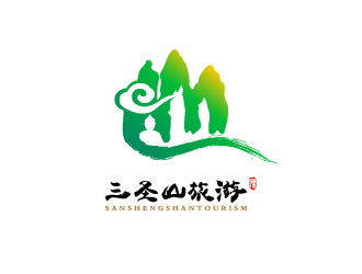 Ze的三圣山山水元素logologo設(shè)計