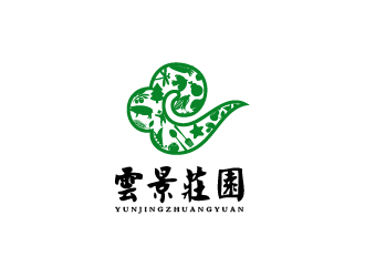 Ze的雲(yún)景莊園印章標志logo設(shè)計