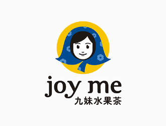 梁俊的九妹水果茶卡通logologo設(shè)計(jì)