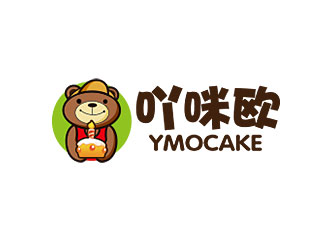 鐘炬的吖咪歐YMOCAKE蛋糕logo設(shè)計