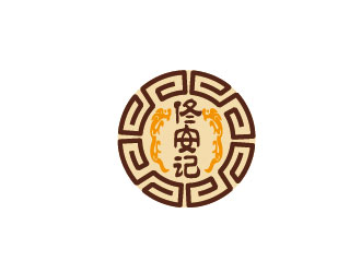 李賀的佟安記特色小吃logologo設(shè)計(jì)