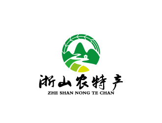 周金進的農(nóng)特產(chǎn)山水元素logologo設計