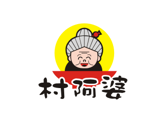 姜彥海的村阿婆卡通形象logologo設計