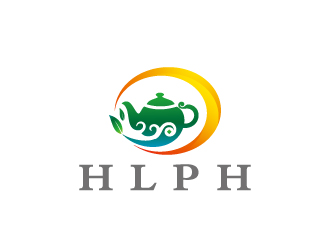 周金進的HLPH茶社茶館商標(biāo)logo設(shè)計