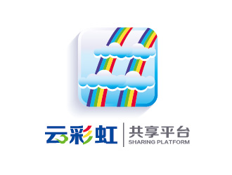 陳曉濱的云彩虹共享平臺logo設計