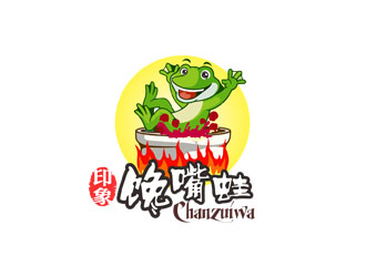 郭慶忠的印象饞嘴蛙火鍋店商標(biāo)logo設(shè)計(jì)