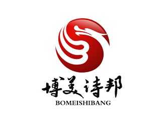 譚家強的博美詩邦文化傳媒 印章類logo設(shè)計