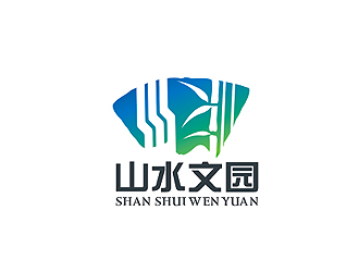 盛銘的山水文園集團(tuán)logo設(shè)計(jì)