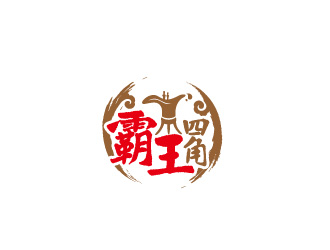 周金進(jìn)的霸王四角白酒logologo設(shè)計(jì)