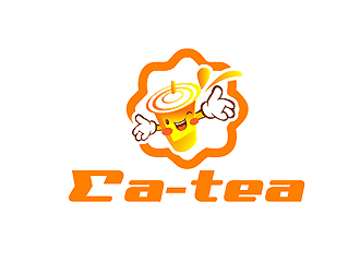 秦曉東的Ea-tea可愛奶茶商標設計logo設計