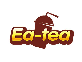 鐘炬的Ea-tea可愛奶茶商標設計logo設計