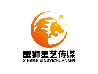 張俊的醒獅星藝傳媒教育 動(dòng)物頭像logologo設(shè)計(jì)