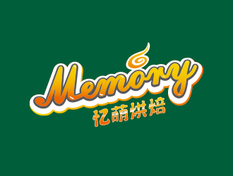 張祥琴的Memory 憶萌私房烘焙對稱商標設計logo設計