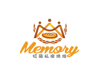 周金進的Memory 憶萌私房烘焙對稱商標設計logo設計