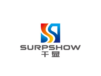 周金進的千顯 SURPSHOW ，標識對稱logo設(shè)計