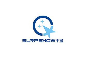 黃柯的千顯 SURPSHOW ，標識對稱logo設(shè)計