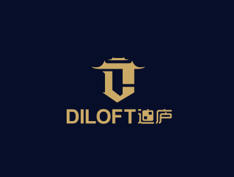 黃安悅的迪廬；DILOFT 對稱標志logo設(shè)計