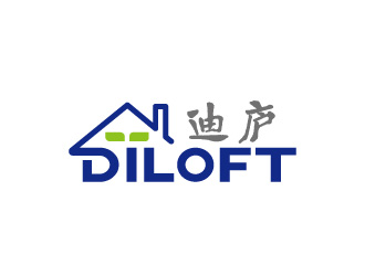 周金進的迪廬；DILOFT 對稱標志logo設(shè)計