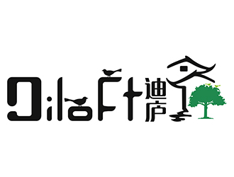 潘樂(lè)的迪廬；DILOFT 對(duì)稱(chēng)標(biāo)志logo設(shè)計(jì)