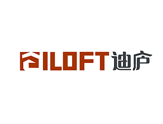 盛銘的迪廬；DILOFT 對稱標志logo設(shè)計