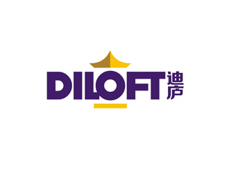 鄭國麟的迪廬；DILOFT 對稱標志logo設(shè)計