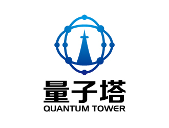 張俊的Quantum Tower 量子塔，對稱平衡圖形logo設(shè)計