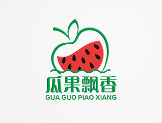 張寒的瓜果飄香零食食品店logologo設(shè)計(jì)