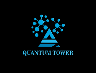 張寒的Quantum Tower 量子塔，對稱平衡圖形logo設(shè)計(jì)