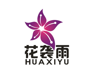 李正東的花襲雨女鞋商標設計logo設計