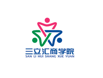 盛銘的三立匯商學院對稱logologo設計