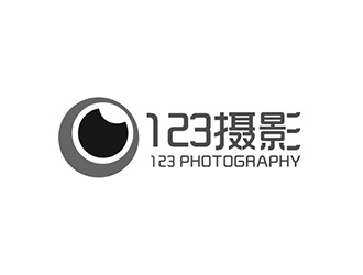 吳曉偉的123攝影工作室logo設(shè)計