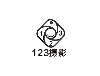 黃柯的123攝影工作室logo設(shè)計(jì)