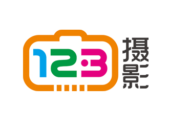 趙鵬的123攝影工作室logo設(shè)計