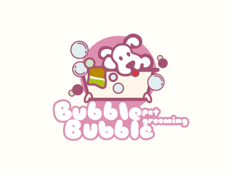 bubble bubble pet groominglogo設(shè)計