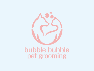 何嘉健的bubble bubble pet groominglogo設(shè)計(jì)