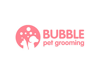 吳曉偉的bubble bubble pet groominglogo設(shè)計(jì)