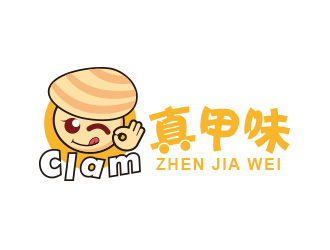 黃安悅的真甲味可愛食品LOGOlogo設計