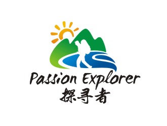 曾翼的探尋者非洲戶外旅游LOGOlogo設計