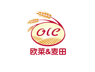 吳曉偉的歐萊&麥田烘培店logologo設(shè)計